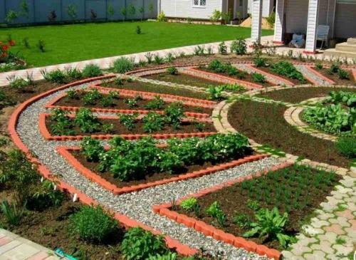 Дизайн огорода в частном доме. Как устроить красивый огород в частном доме с грядками (29 фото)